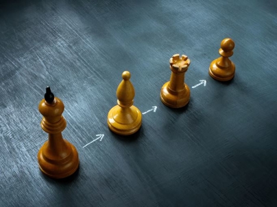 Chess pieces succession
